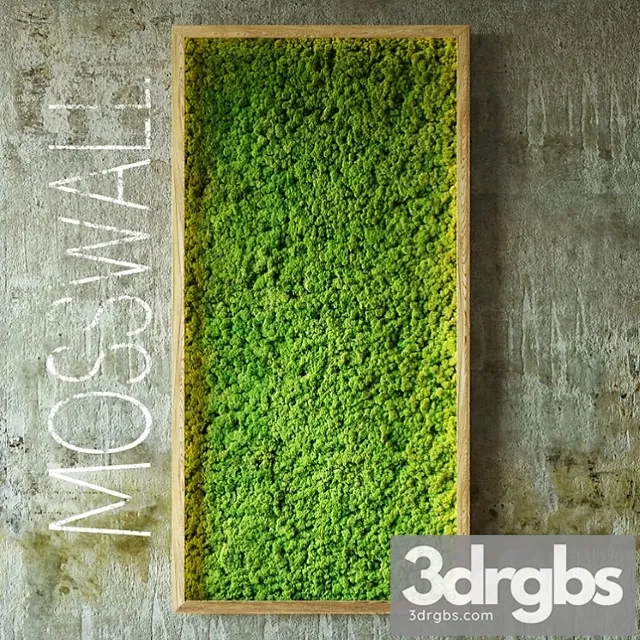 Moss Wall 2 3D Model Download