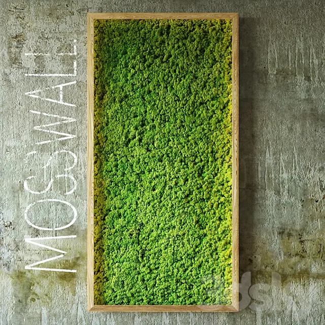 Moss wall 3D Model Moss wall 3D Model