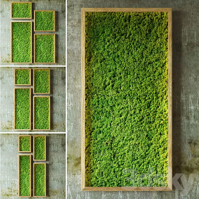 Moss walls 3DModel Moss walls 3DModel