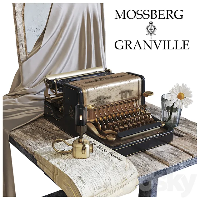 Mossberg & Granville Typewriter 3DModel