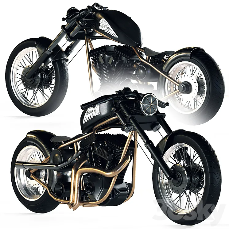 motorcycle 3D Model Free Download