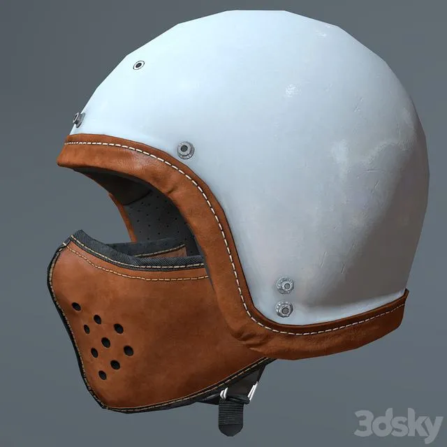 Motorcycle helmet and mask 3D Model Motorcycle helmet and mask 3D Model