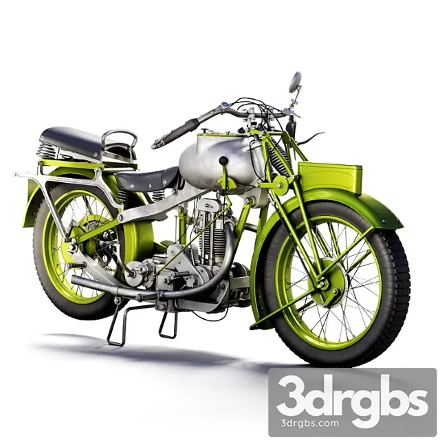 Motorcycle mgc 350cc 1930 3D Model Download
