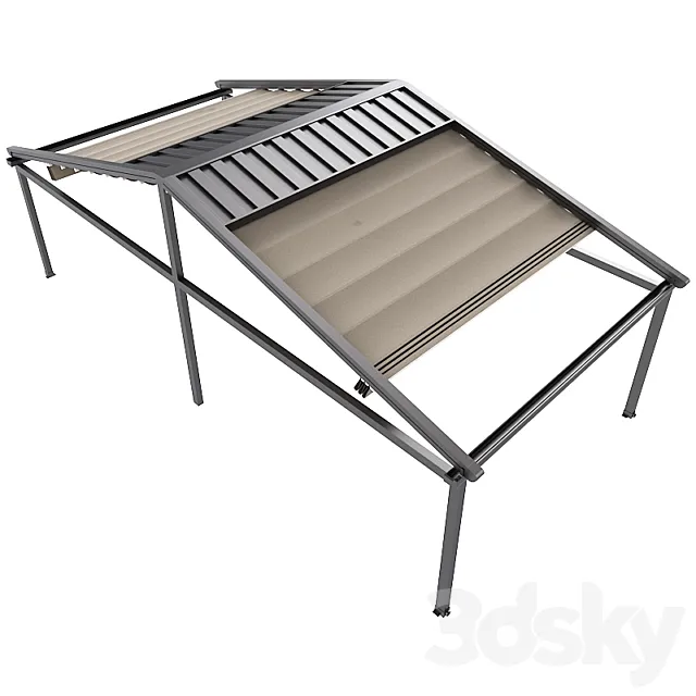 Motorized Pergola 5a 3D Model