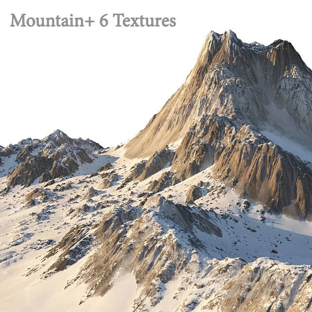 Mountain (6 Textures) 3D Model Mountain (6 Textures) 3D Model