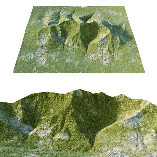 mountains 3D Model mountains 3D Model