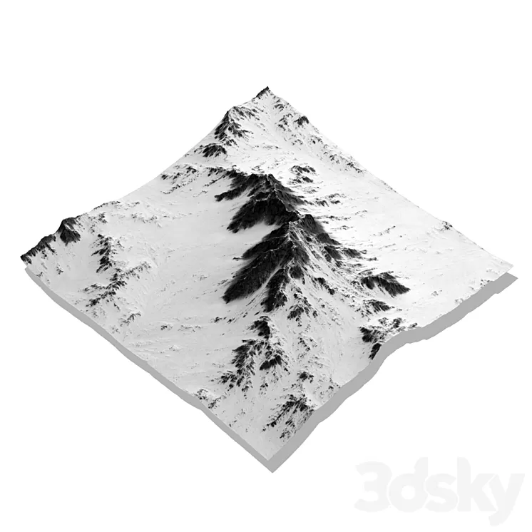 Mountains landscape / Mountain landscape 3D Model