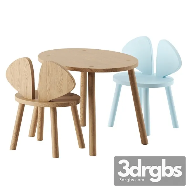 Mouse chair & table by nofred Mouse chair & table by nofred