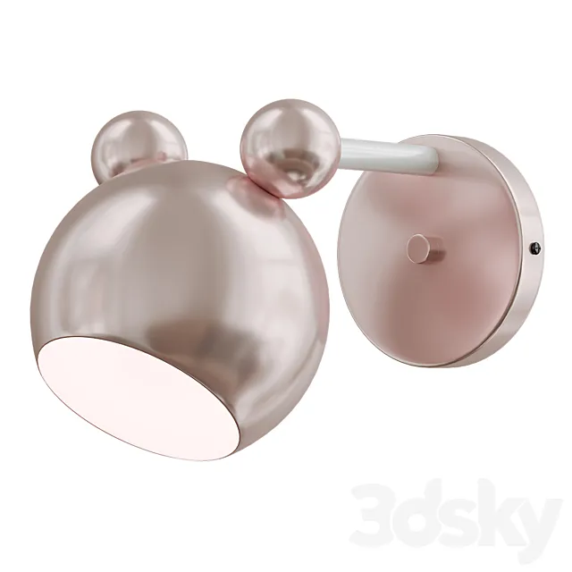 Mouse wall light 3D Model Mouse wall light 3D Model