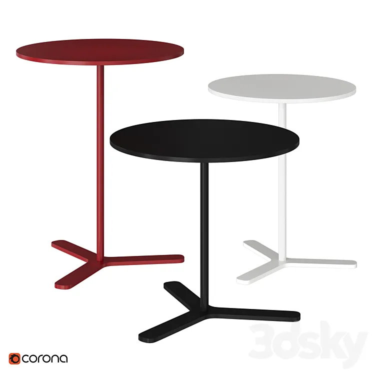 MOX TRE | Side table 3D Model Free Download