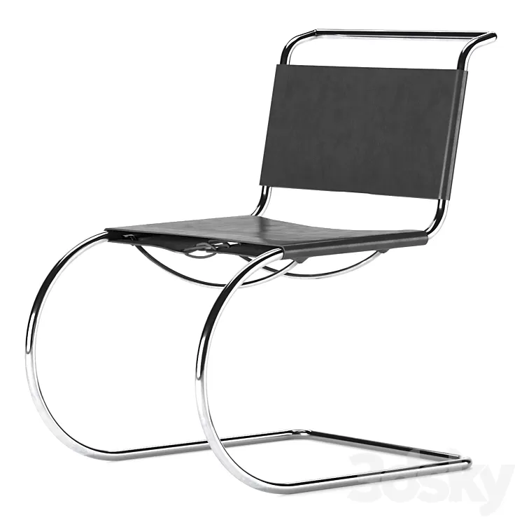 MR10 Side Chair by Mies Van Der Rohe 3D Model Free Download