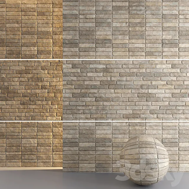 Mrf Bricks Set14 3D Model Mrf Bricks Set14 3D Model