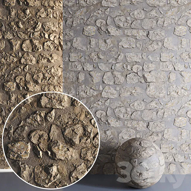 Mrf Brown Wall Stone 01 3D Model Mrf Brown Wall Stone 01 3D Model