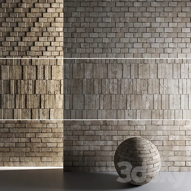 Mrf Rustic Bricks 3DModel Mrf Rustic Bricks 3DModel