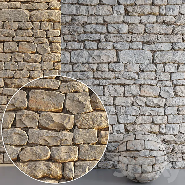 Mrf Wall Stone 02 3D Model