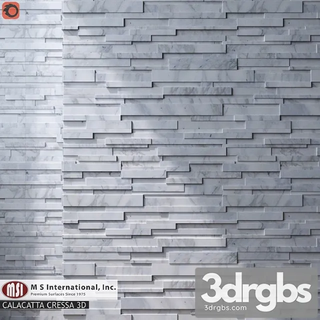 Msi Stacked Stone Set 01 1 3D Model Download