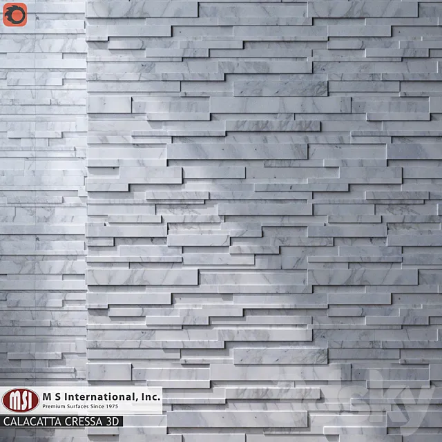 MSI Stacked Stone Set 01 3D Model