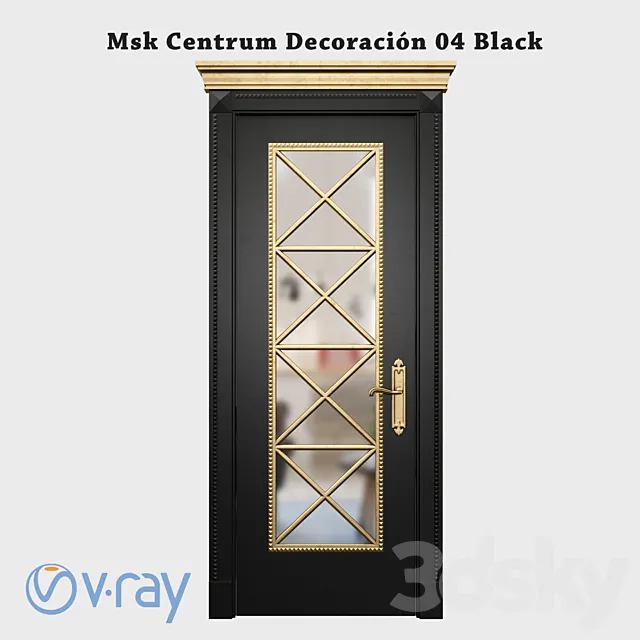 Msk Centrum Decoración 04 Black 3D Model