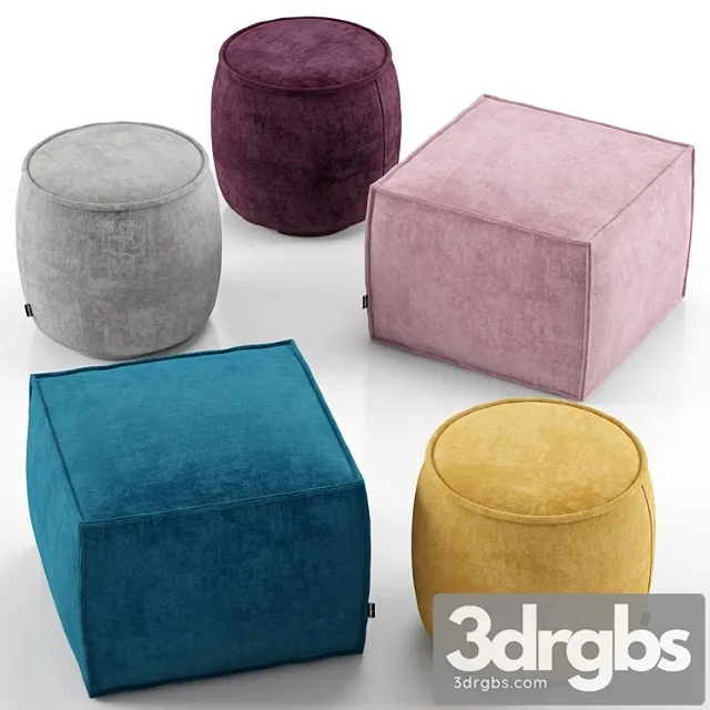 Muffin and soap ottoman – calligaris 2 3D Model Download