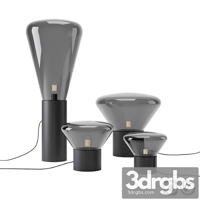 Muffins black oak lamp by brokis 3D Model Download