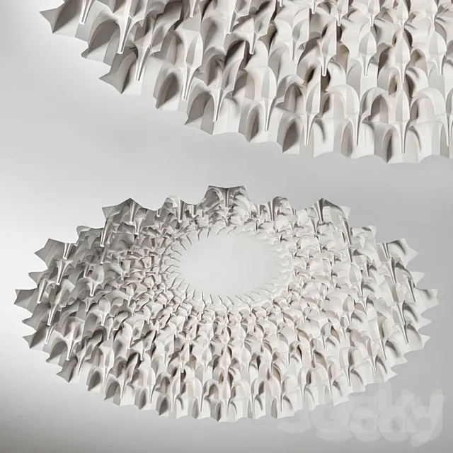 Mukarnas. The eastern dome is a stalactite 3D Model Mukarnas. The eastern dome is a stalactite 3D Model