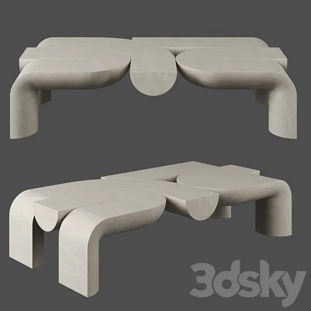 Mullu Coffee Table by Ian Felton 3DModel