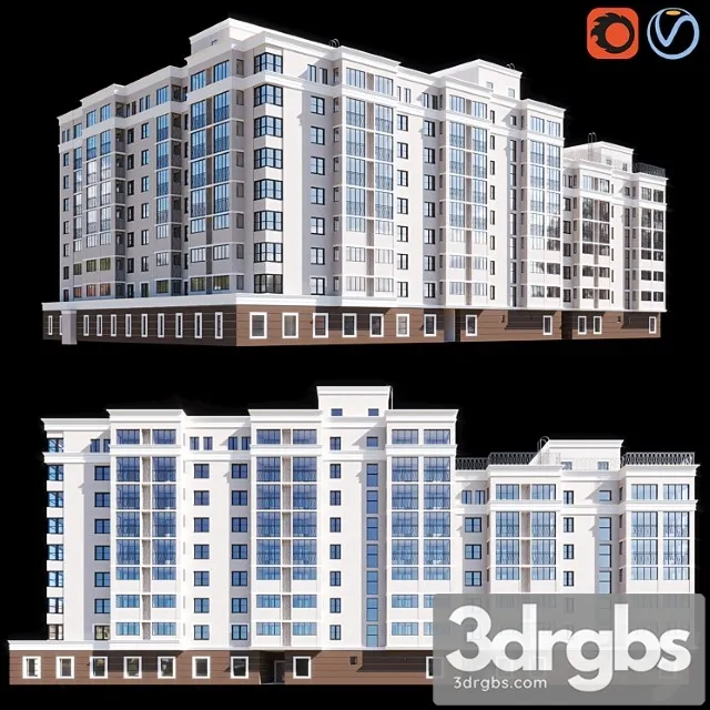 Multi Storey Residential Building 8 3D Model Download Multi Storey Residential Building 8 3D Model Download