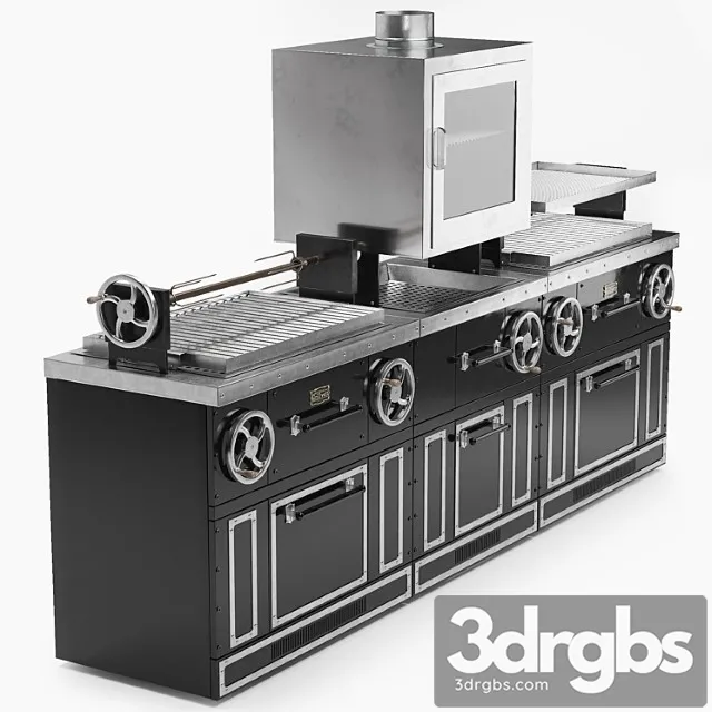 Multifunctional grillvett grill 3D Model Download