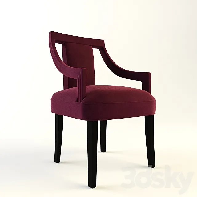 MUNA | CORSET DINING CHAIR 3D Model MUNA | CORSET DINING CHAIR 3D Model