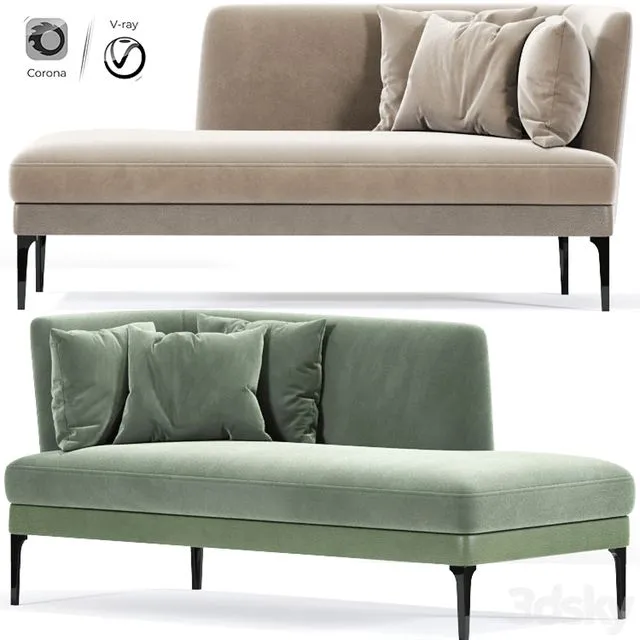 Munia Chaise Lounge 3D Model