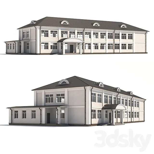 Municipal building 3D Model