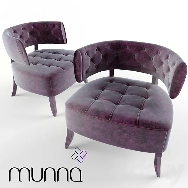 Munna chair 3D Model Munna chair 3D Model