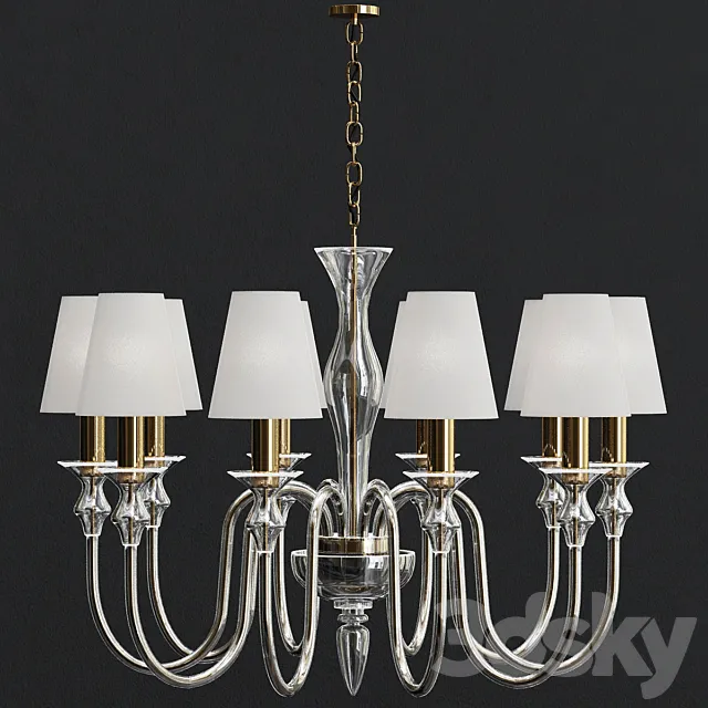 Murano chandelier 3D Model