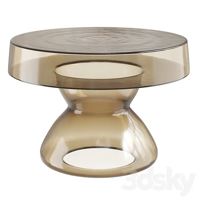 Murano Glass Coffee Table 3D Model
