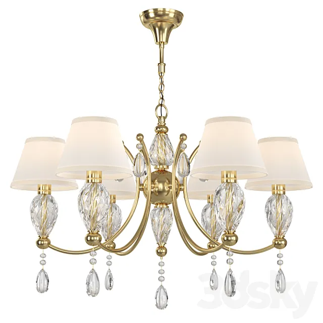 Murano pendant chandelier 3D Model