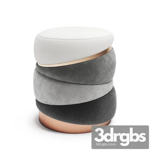 Muranti obsidian stool