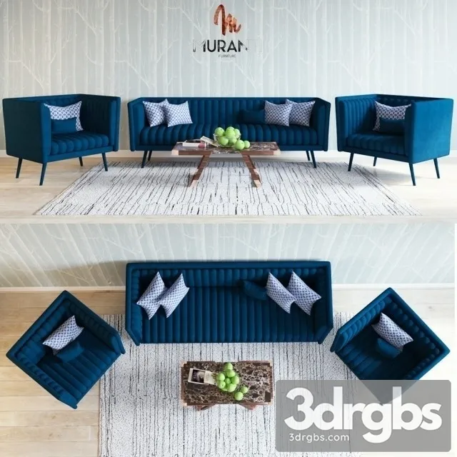 Muranti Sofa Set 3D Model Download