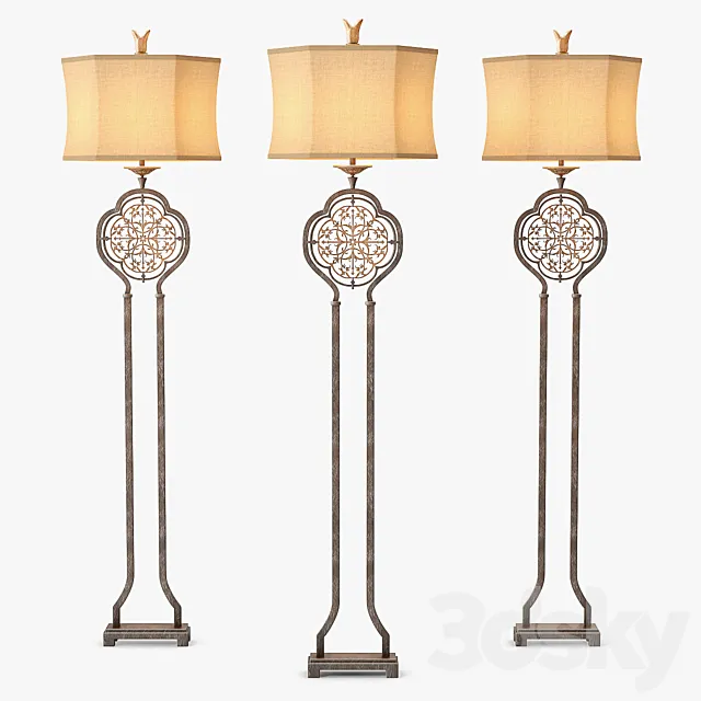Murray Feiss Marcella 1Lt Floor Lamp 3D Model Murray Feiss Marcella 1Lt Floor Lamp 3D Model