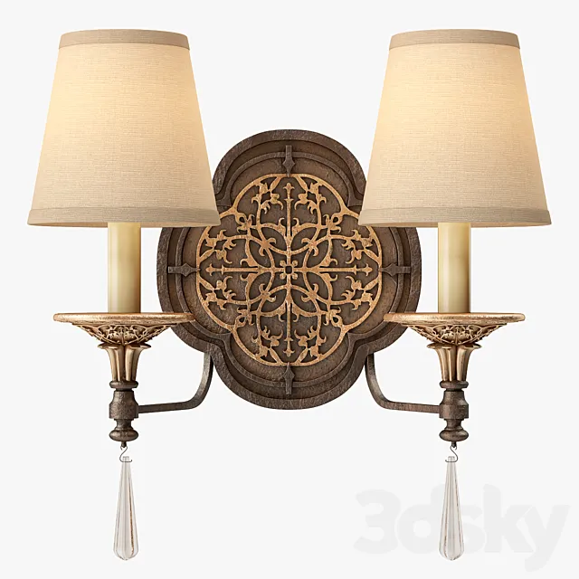 Murray Feiss Marcella 2 Light Sconce 3D Model