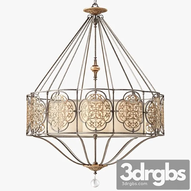 Murray Feiss Marcella 4 Light Uplight Chandelier 3D Model Download