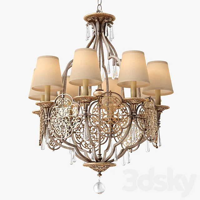 Murray Feiss Marcella Marcella 8Lt Chandelier 3D Model
