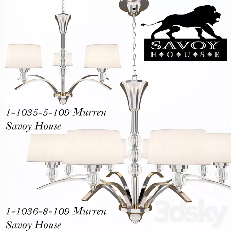 Murren Savoy House Chandeliers 3D Model Murren Savoy House Chandeliers 3D Model