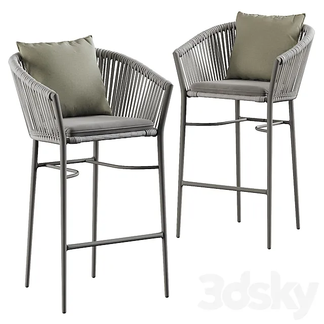 muse barstool 3D Model muse barstool 3D Model