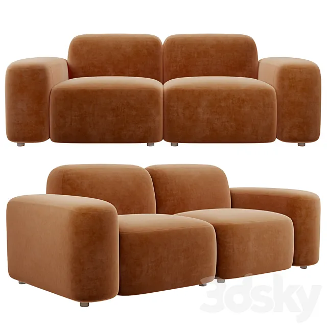 Muse modular sofa 3D Model