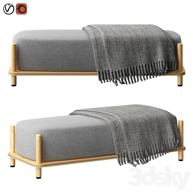 Muse pouffe 3D Model Free Download