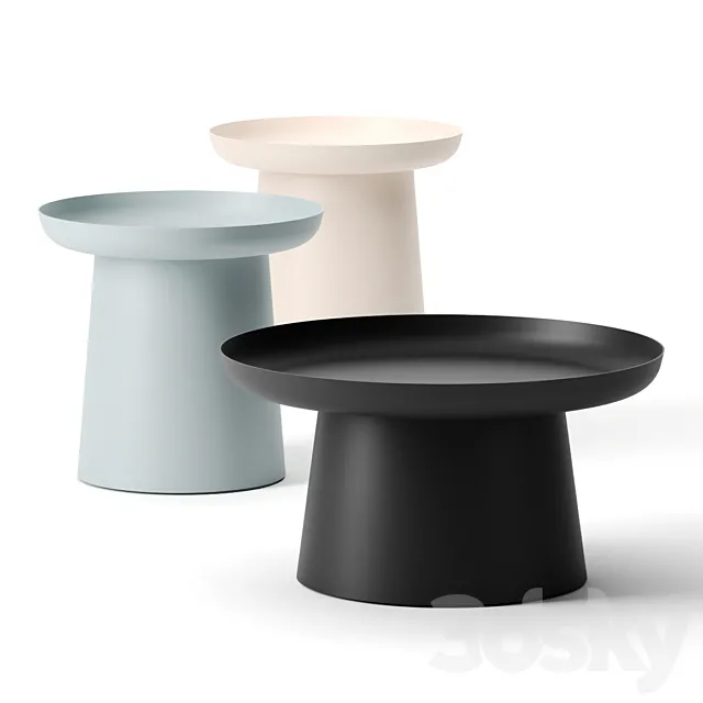 Musette Side Tables by De Vorm 3DModel