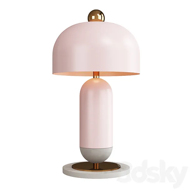 Mushroom table lamp 3D Model Mushroom table lamp 3D Model
