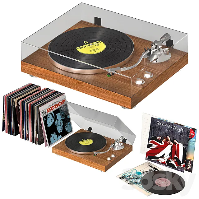 Music gramophone 3DModel Music gramophone 3DModel