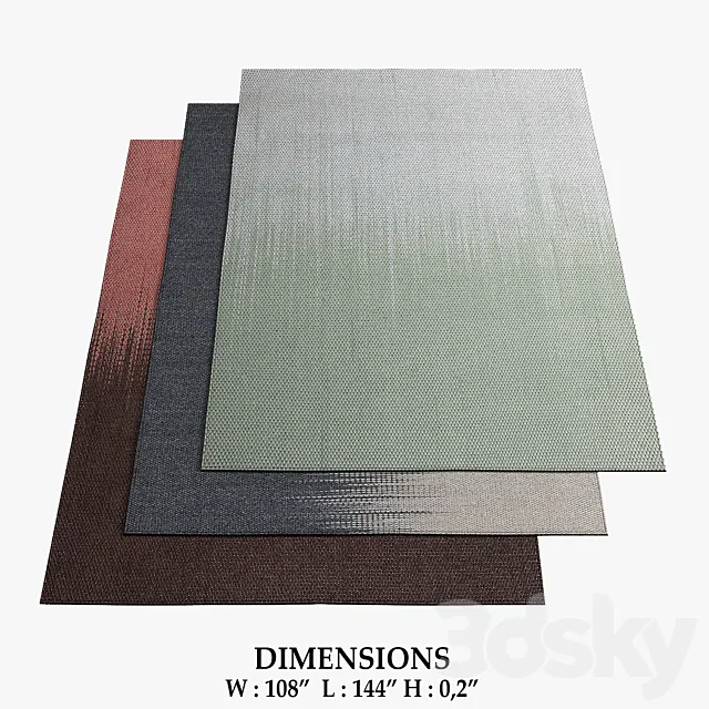 Mustache Rugs_650 3D Model