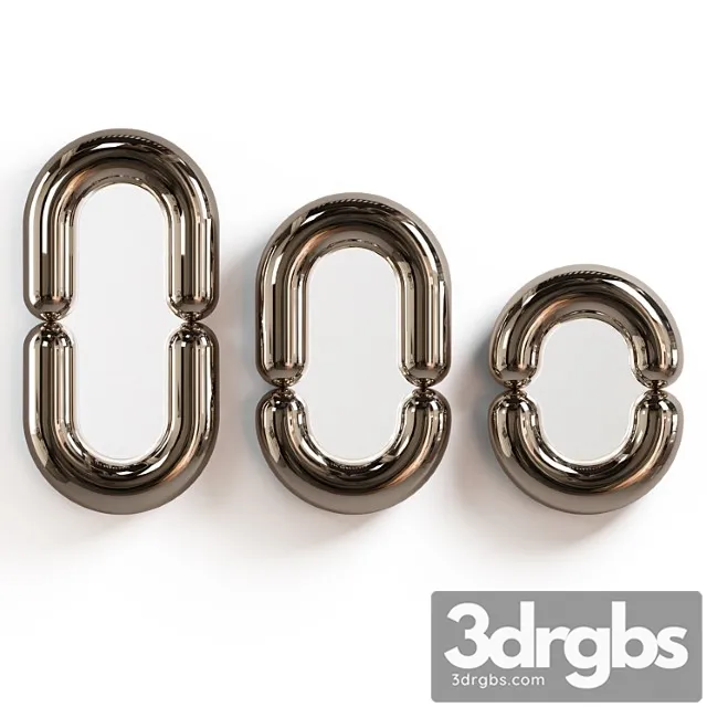 Mustache – zodiac mirror platinum 3D Model Download